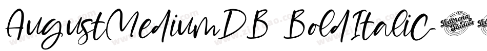 AugustMediumDB BoldItalic字体转换